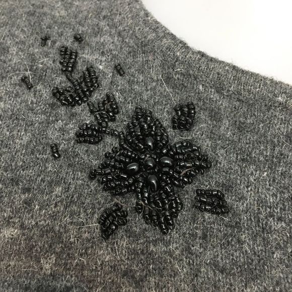 Lambswool Angora mix Cardigan Sweater - Picture 3 of 8